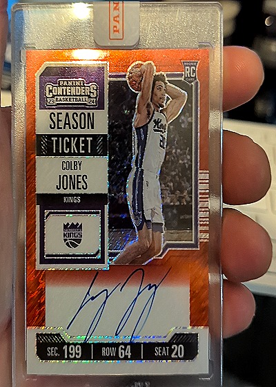 2023-24 Panini Contenders Season Ticket #119 Colby Jones — front