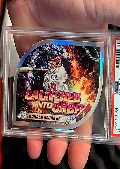 2024 Topps Cosmic Chrome Launched Into Orbit #LIO-13 Ronald Acuña Jr — front