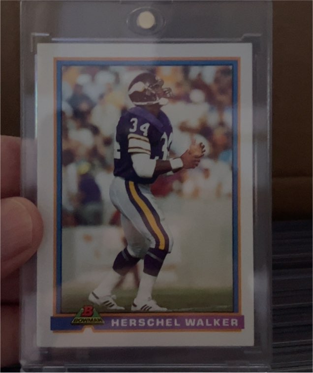 1991 Bowman #314 Herschel Walker — front