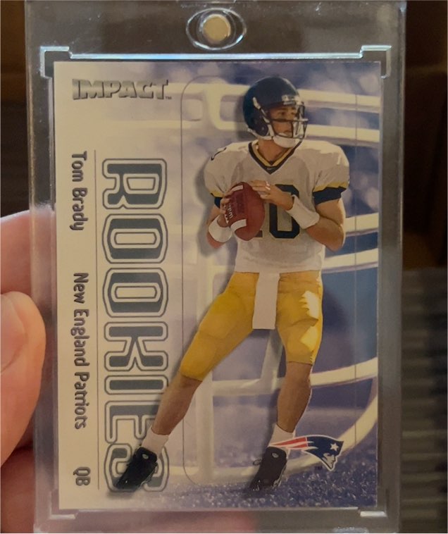 2000 Skybox Impact #27 Tom Brady Rookie — front
