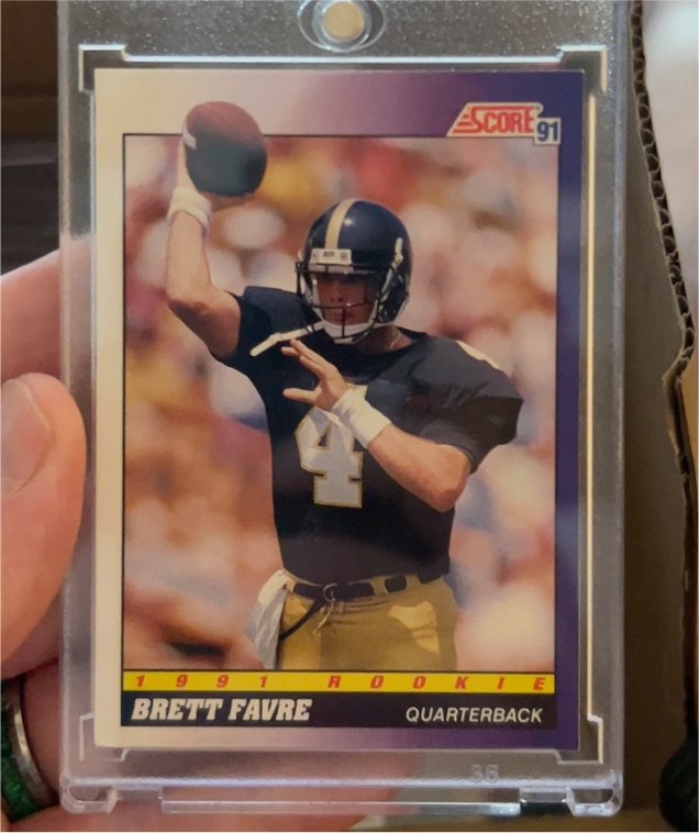 1991 Score #611 Brett Favre — front