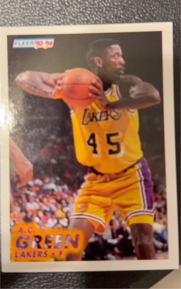 1993-94 Fleer #102 A.C. Green — front