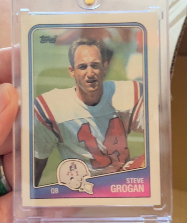 1988 Topps #176 Steve Grogan — front