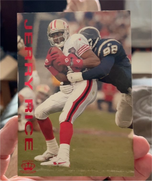 1995 Pacific Gridiron #100 Jerry Rice — front
