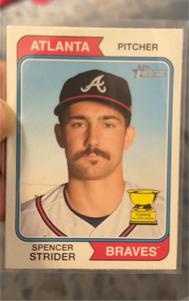 2023 Topps Heritage #225 Spencer Strider — front