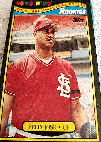1991 Topps Toys R Us #13 Felix Jose — front