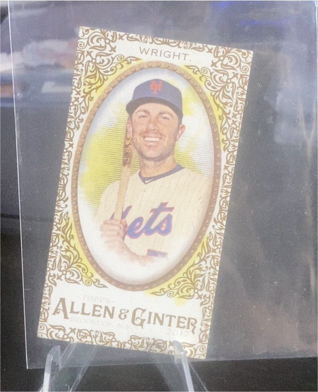 2017 Topps Allen & Ginter Mini Black Border #49 David Wright — front