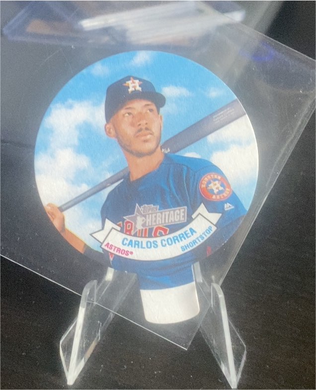 2021 Topps Heritage #72 Candy Lids Carlos Correa — front