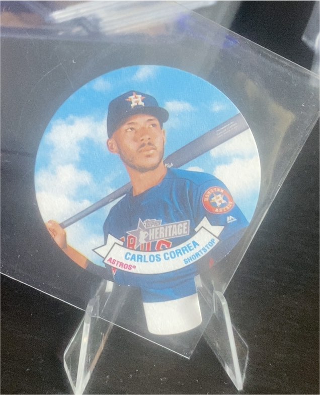 2019 Topps Heritage '70 Stars Candy Lids #13 Carlos Correa — front