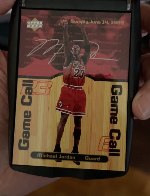 1998 Upper Deck Game Call #MJ5 Michael Jordan — front