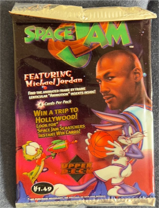 1996 Upper Deck Space Jam Featuring Michael Jordan — front