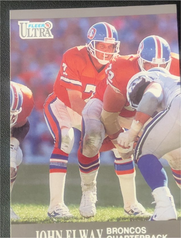 1991 Fleer Ultra #35 John Elway Denver Broncos — front