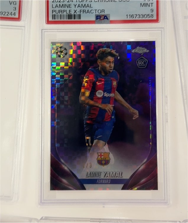 2023-24 Topps Chrome UEFA Club Competitions #64 Lamine Yamal — front