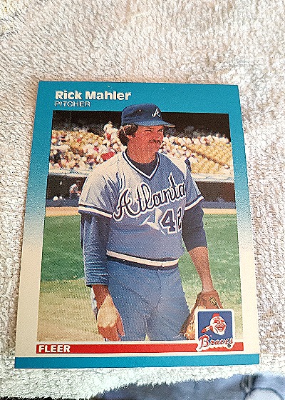 1987 Fleer #520 Rick Mahler — front