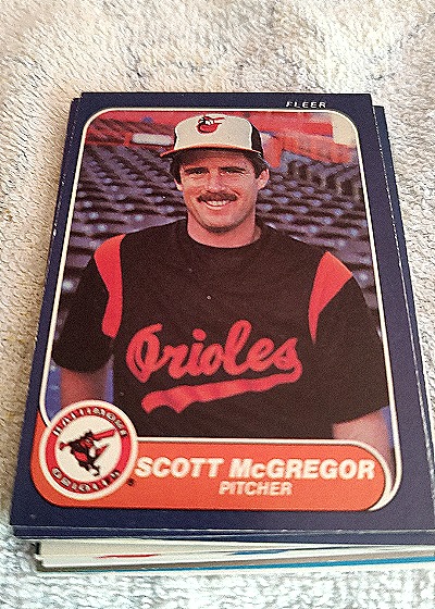 1986 Fleer #281 Scott McGregor — front