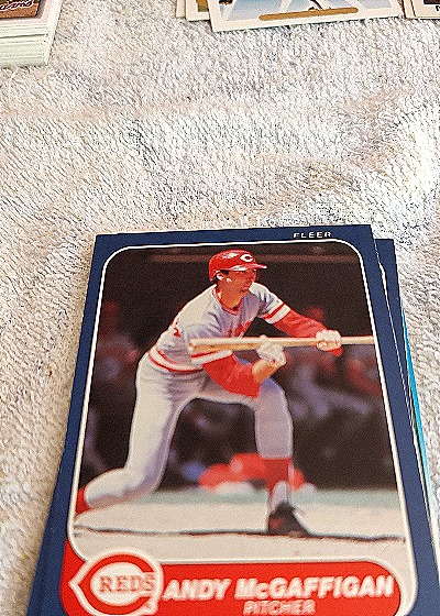 1986 Fleer #601 Andy McGaffigan — front