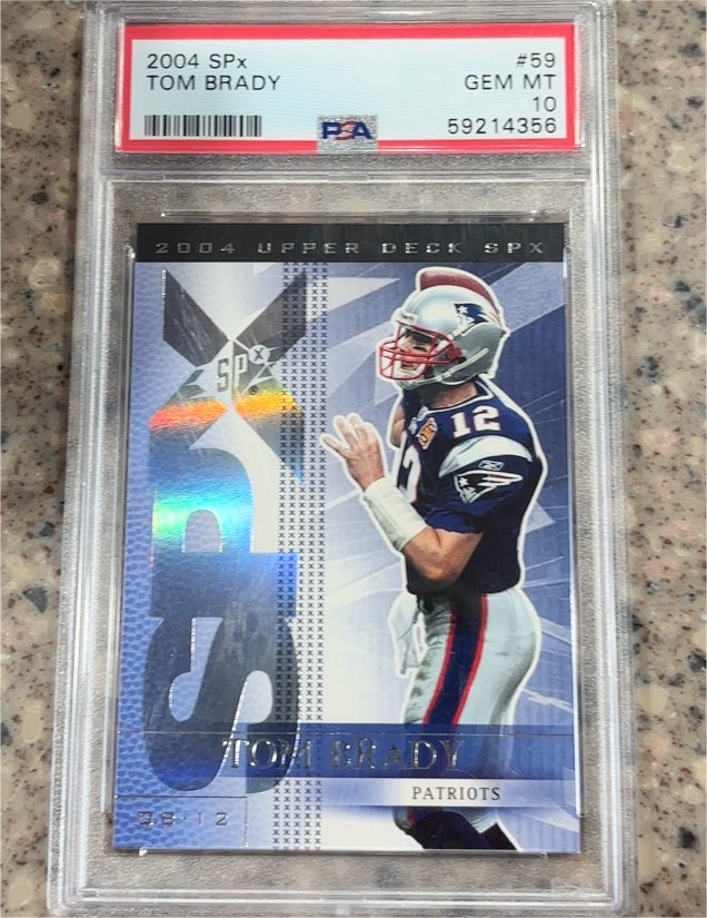 2004 Upper Deck SPx #59 Tom Brady — front