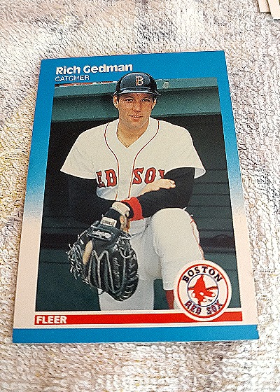 1987 Fleer #35 Rich Gedman — front