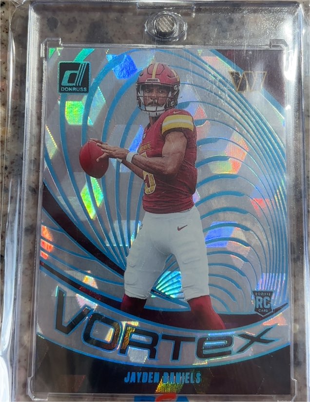 2024 Panini Donruss Vortex #VOR-JDA Jayden Daniels — front