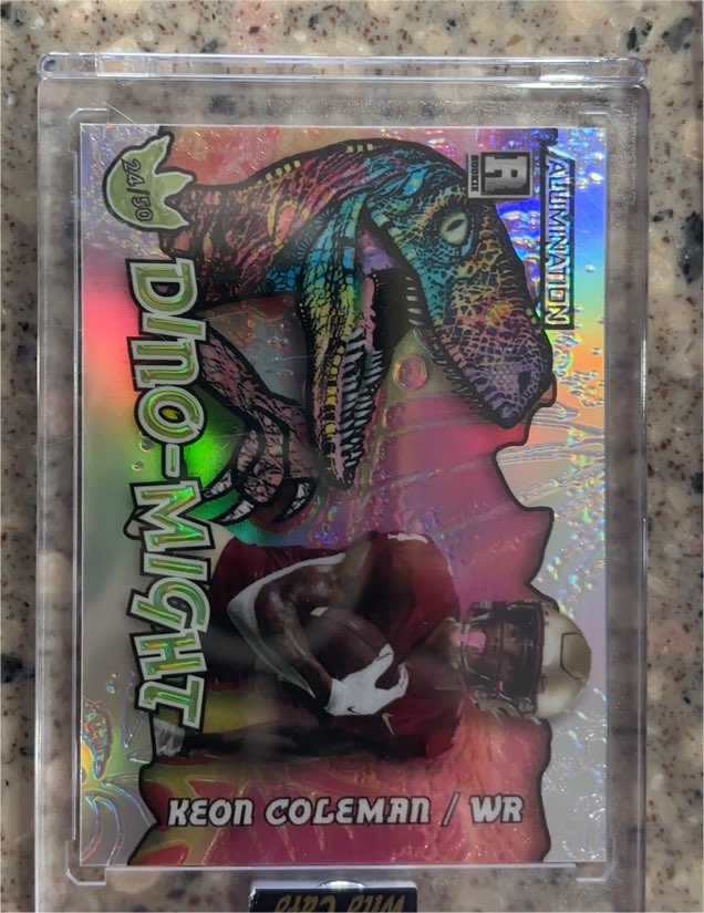 2024 Wild Card Alumination Dino-Might #Dino-Might Keon Coleman — front