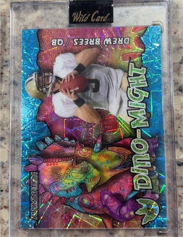 2023 Wild Card #OB Drew Brees Dino-Might — front