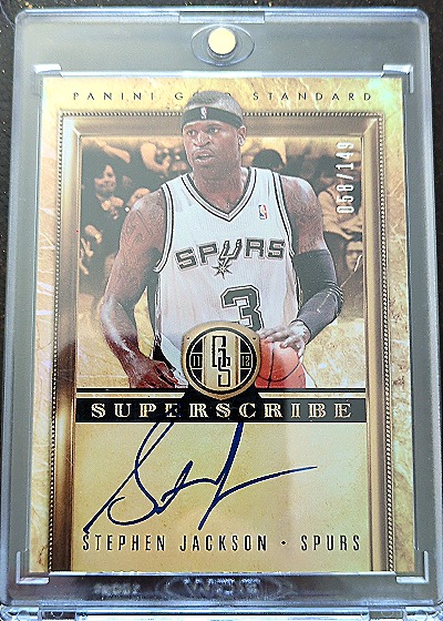 2011 Panini Gold Standard Superscribe #3 Stephen Jackson — front