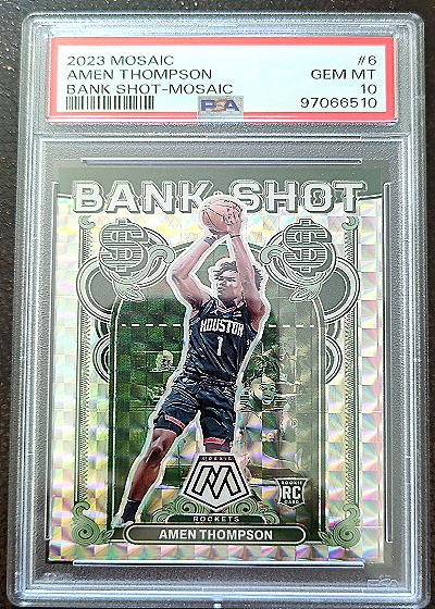 2023 Panini Mosaic #6 Amen Thompson Bank Shot — front