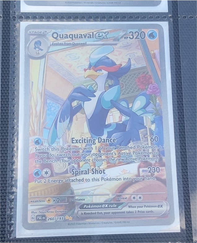 2023 Pokémon Paldea Evolved #260 Quaquaval ex — front