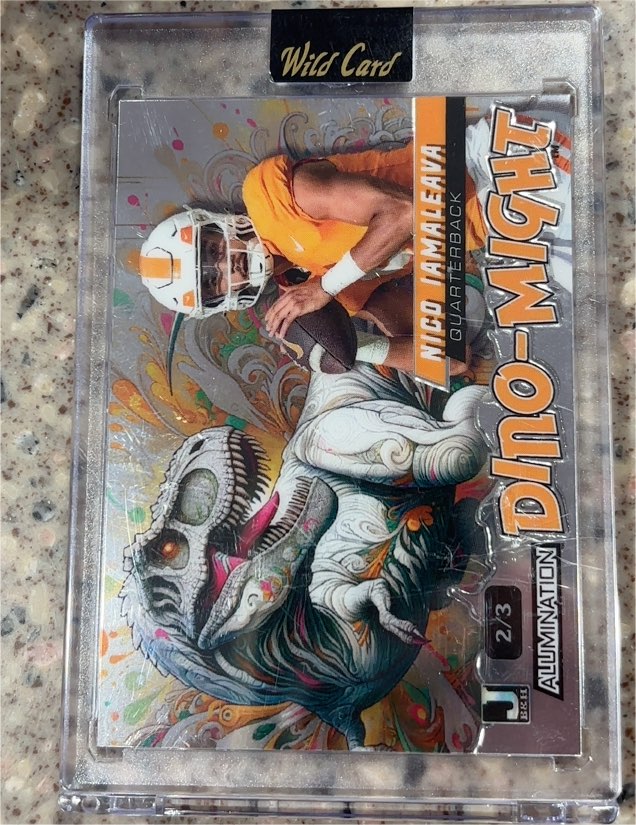 2024 Wild Card Alumination Dino-Might #2/3 Nico Iamaleava — front