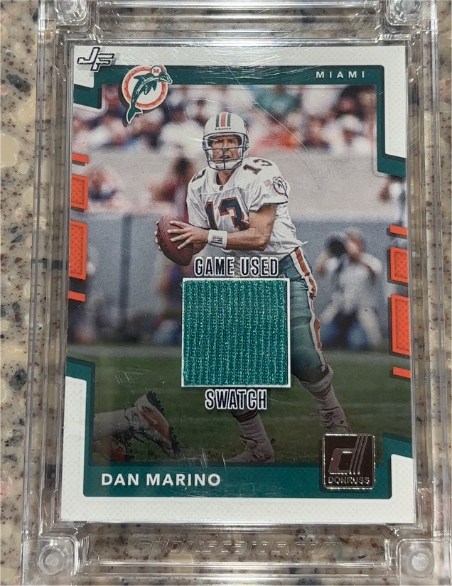 2022 Donruss Jersey Fusion Game Used Swatch Dan Marino — front