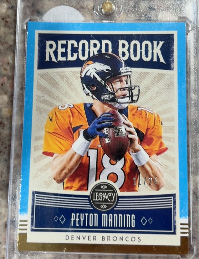 2020 Panini Legacy Record Book #RB-PM1 Peyton Manning — front