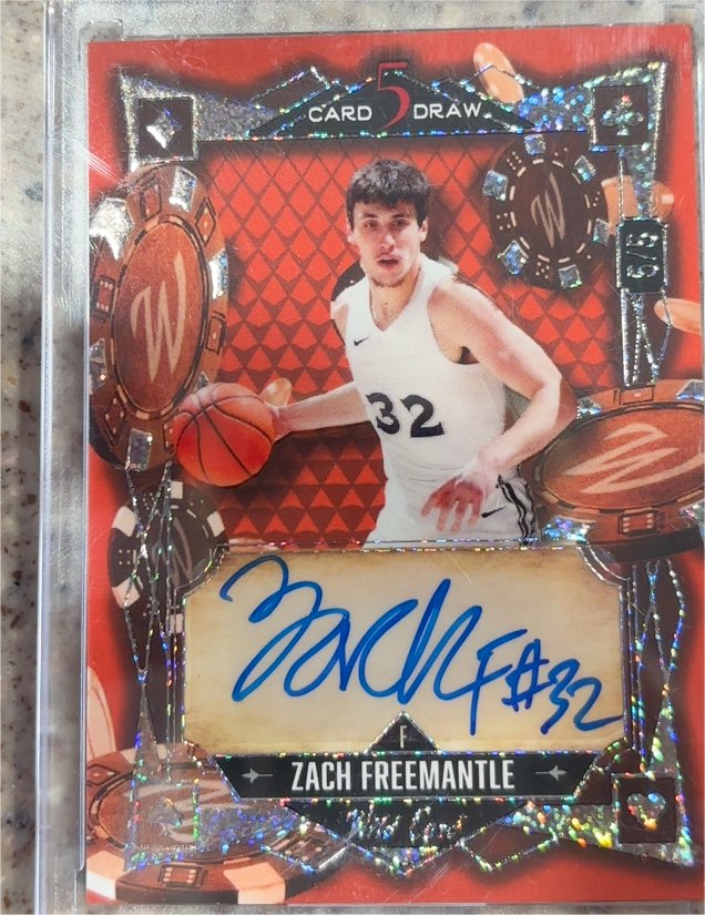 2024 Wild Card 5 Card Draw #5CDM-ZFA Zach Freemantle — front
