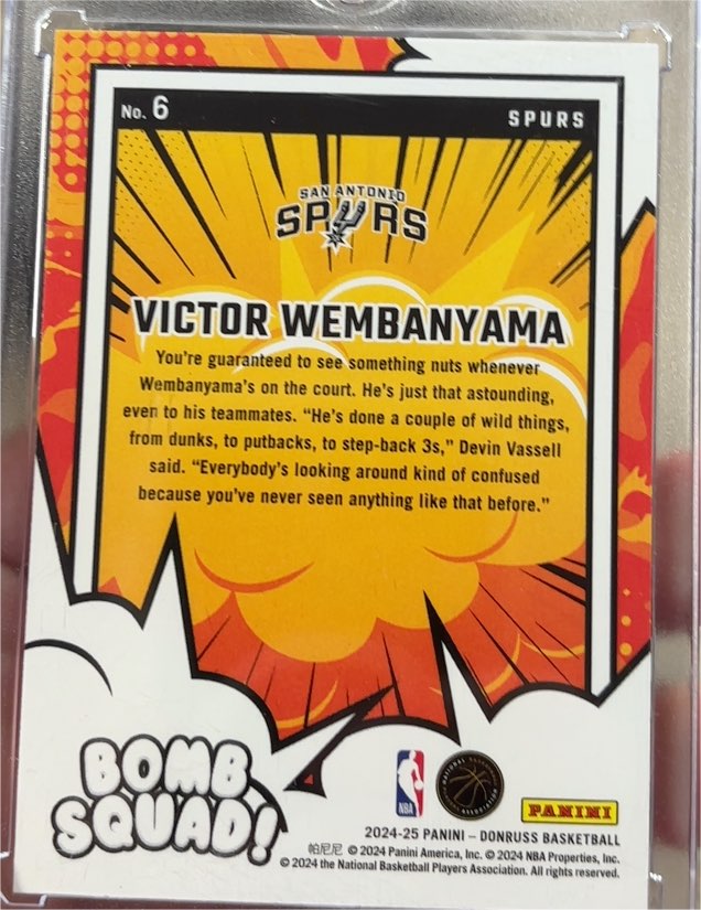 2024-25 Panini Donruss #6 Victor Wembanyama — front