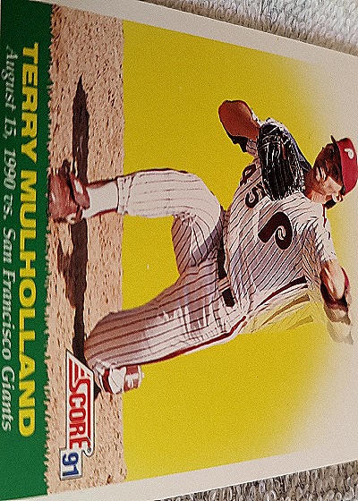 1991 Score #91 Terry Mulholland — front
