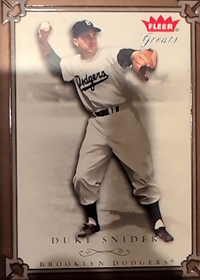 2004 Fleer Greats of the Game #20 Duke Snider — front