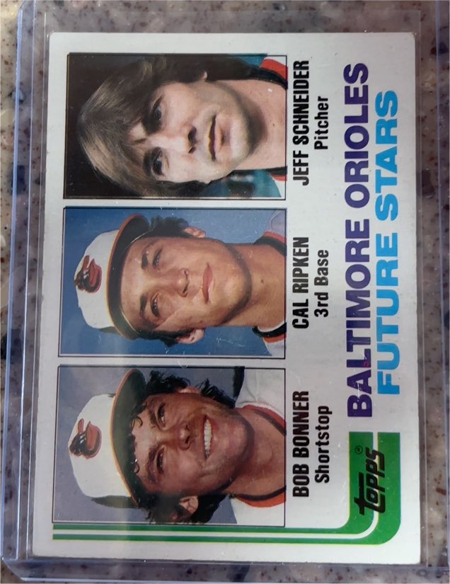 1982 Topps #21 Baltimore Orioles Future Stars Cal Ripken — front