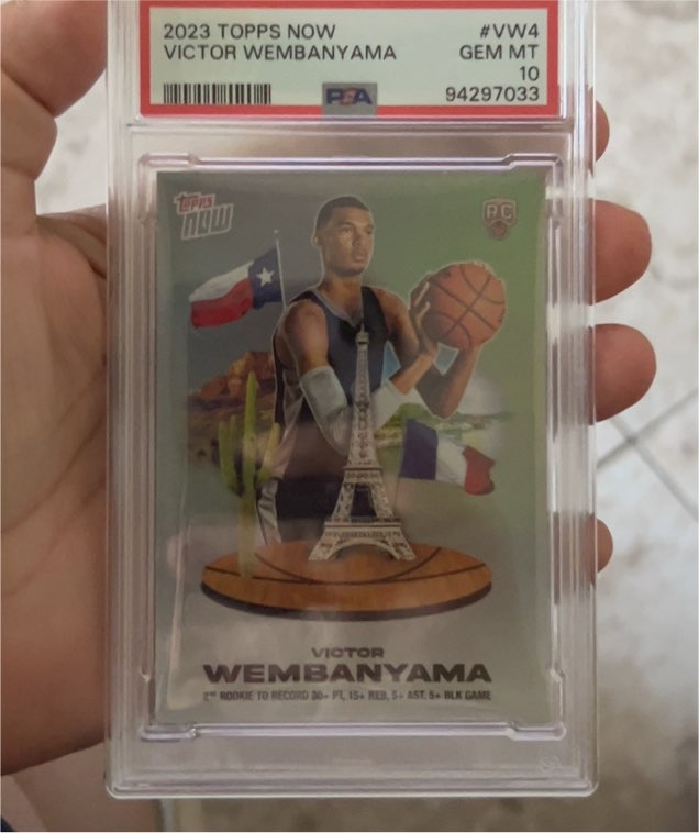 2023 Topps Now #VW4 Victor Wembanyama — front