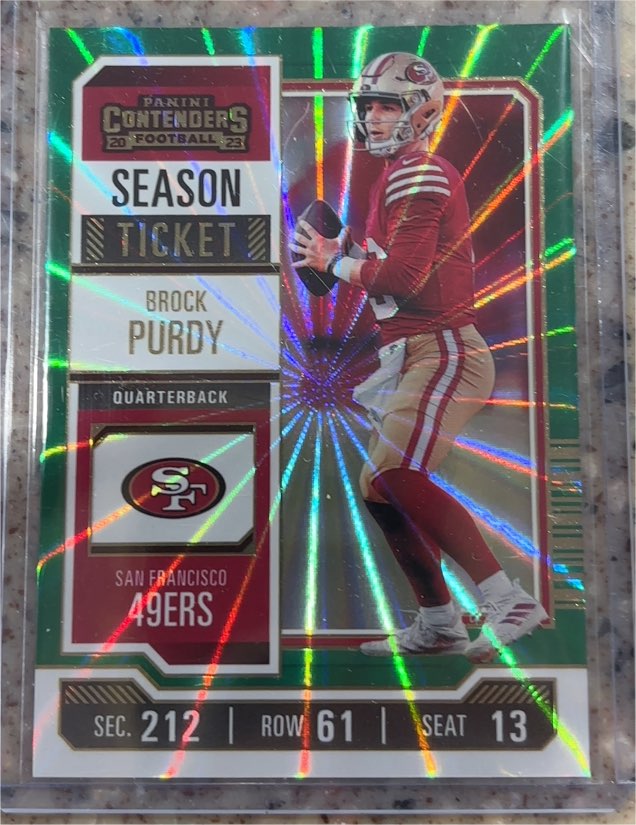 2023 Panini Contenders Season Ticket #86 Brock Purdy — front