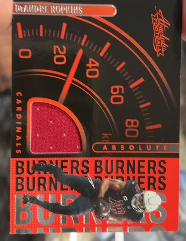 2022 Panini Absolute #AB-13 DeAndre Hopkins Absolute Burners Patch Cardinals — front