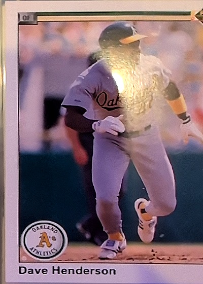 1990 Upper Deck #206 Dave Henderson — front