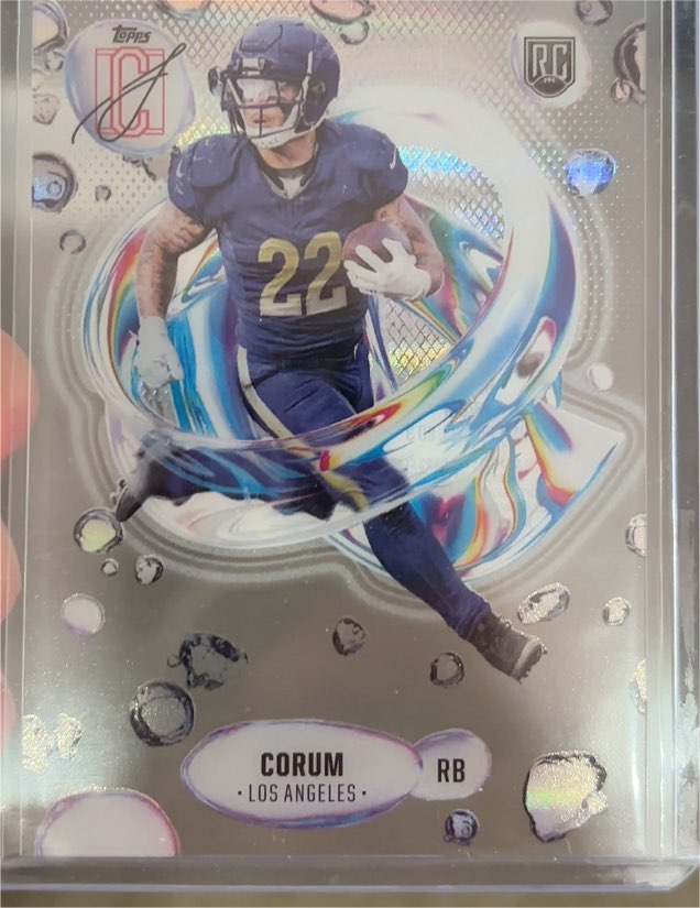 2024 Topps Signature Class #F-22 Blake Corum Fluidity Acetate — front