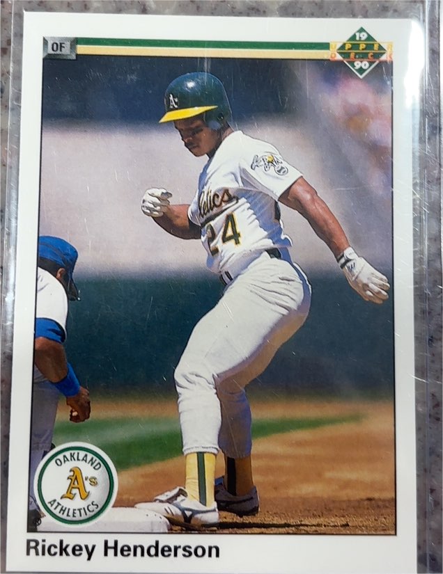 1990 Upper Deck #334 Rickey Henderson — front