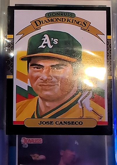 1987 Donruss #6 Diamond Kings Jose Canseco — front