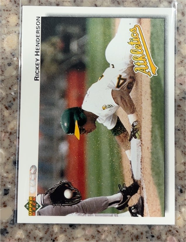 1992 Upper Deck #155 Rickey Henderson — front