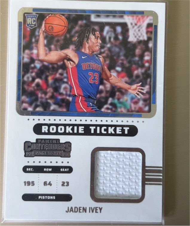 2022-23 Panini Contenders Rookie Ticket #RTS-JID Jaden Ivey — front