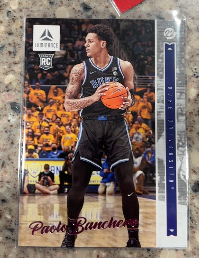 2022 Panini Chronicles Draft Picks Luminance #27 Paolo Banchero — front