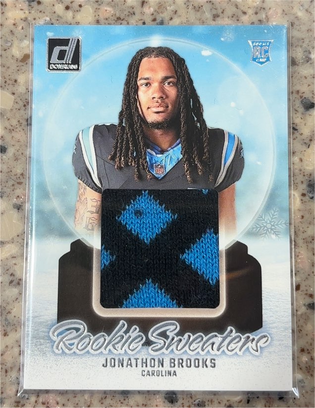 2024 Panini Donruss Rookie Sweaters #RHS-JBR Jonathon Brooks — front