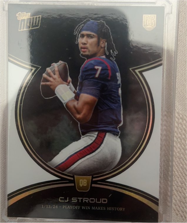 2024 Topps Now #CJRC-4 CJ Stroud Rookie Campaign Playoff Win — front