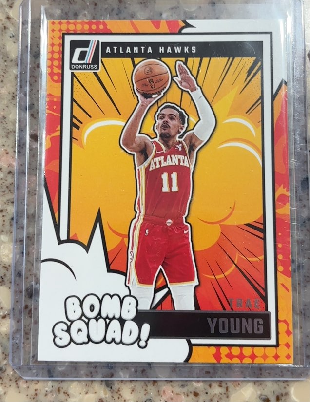 2024-25 Donruss #10 Trae Young Bomb Squad — front