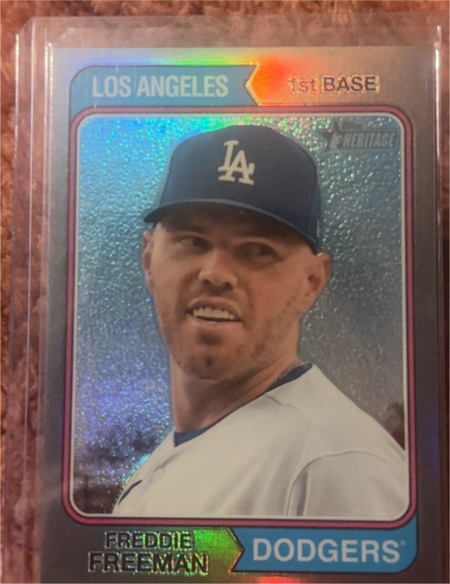 2023 Topps Heritage #377 Freddie Freeman — front